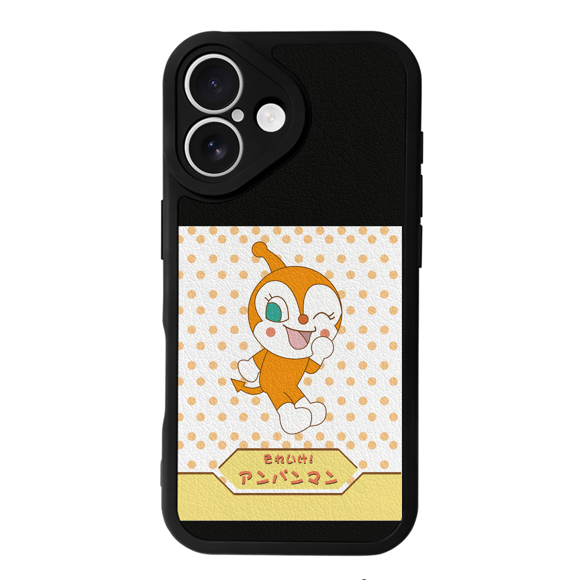 （画像用） アンパンマン Anpanman 【iPhone 16シリーズ対応】シリコンスマホケース（レザー調） 材質：シリコン
